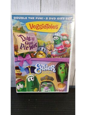 VEGGIE TALES DUKE AND THE GREAT PIE WAR ESTHER GIRL WHO BECAME QUEEN 2 DVD SET